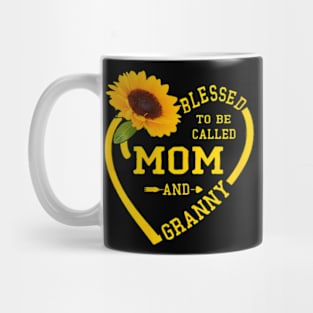 Blessed To Be Called Mom And Granny Mothers Day Sunflower Mug